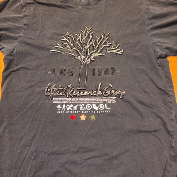 Rare Vintage LRG Men's Black Graphic T-Shirt - Picture 1 of 10